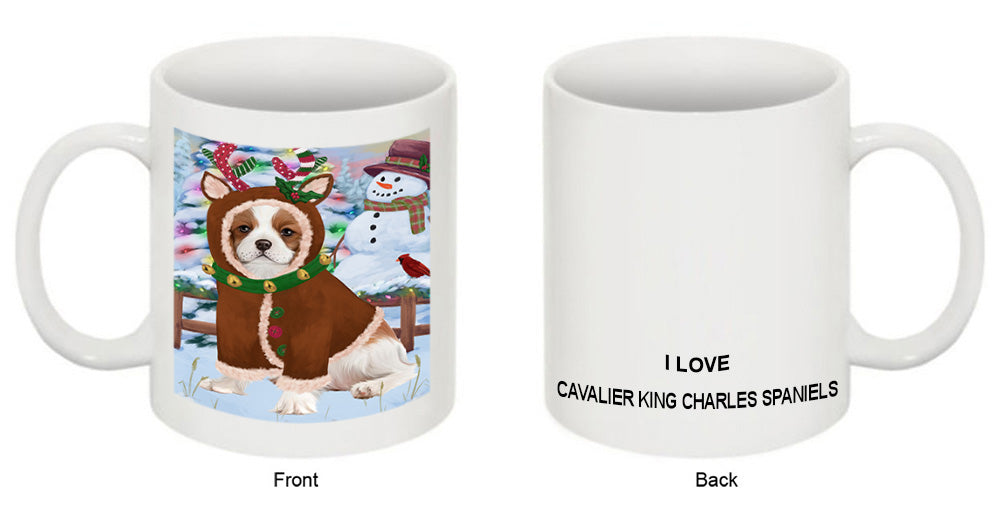 Christmas Gingerbread House Candyfest Cavalier King Charles Spaniel Dog Coffee Mug MUG51693