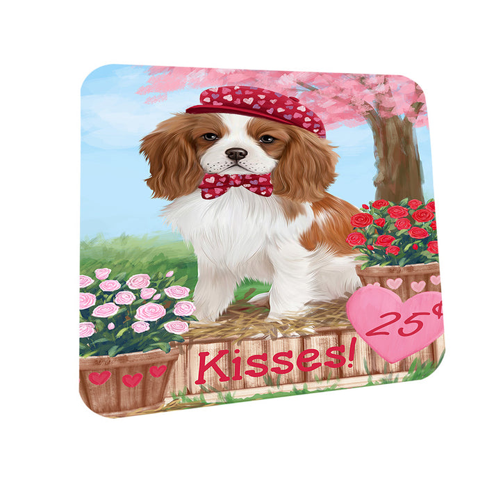 Rosie 25 Cent Kisses Cavalier King Charles Spaniel Dog Coasters Set of 4 CST56391