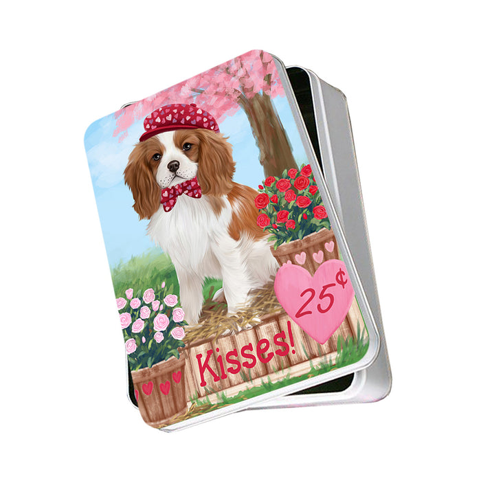 Rosie 25 Cent Kisses Cavalier King Charles Spaniel Dog Photo Storage Tin PITN56376