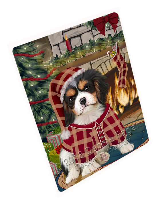 The Stocking was Hung Cavalier King Charles Spaniel Dog Magnet MAG70935 (Small 5.5" x 4.25")