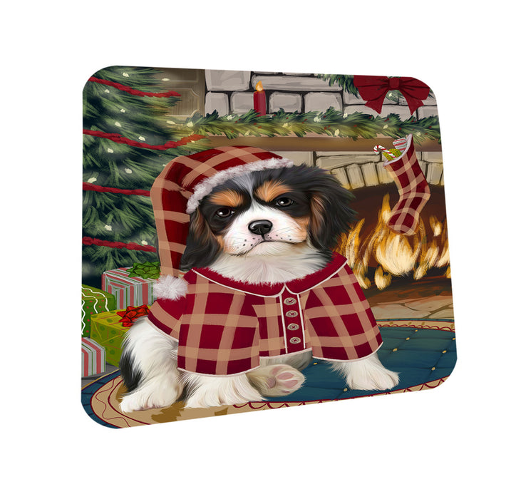 The Stocking was Hung Cavalier King Charles Spaniel Dog Coasters Set of 4 CST55224
