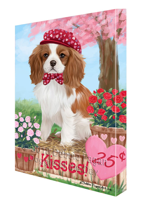 Rosie 25 Cent Kisses Cavalier King Charles Spaniel Dog Canvas Print Wall Art Décor CVS130121