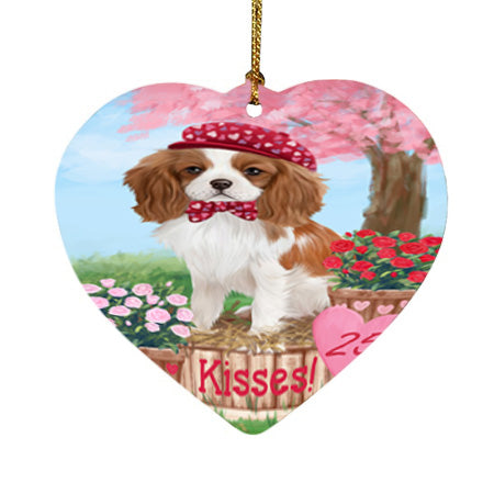Rosie 25 Cent Kisses Cavalier King Charles Spaniel Dog Heart Christmas Ornament HPOR56789