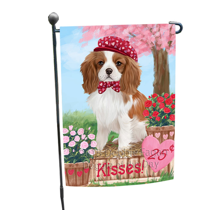 Rosie 25 Cent Kisses Cavalier King Charles Spaniel Dog Garden Flag GFLG56981