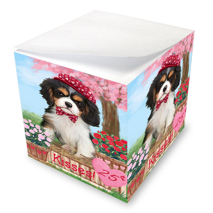 Rosie 25 Cent Kisses Cavalier King Charles Spaniel Dog Note Cube NOC54506
