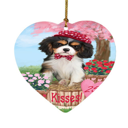 Rosie 25 Cent Kisses Cavalier King Charles Spaniel Dog Heart Christmas Ornament HPOR56790