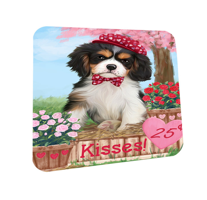 Rosie 25 Cent Kisses Cavalier King Charles Spaniel Dog Coasters Set of 4 CST56392