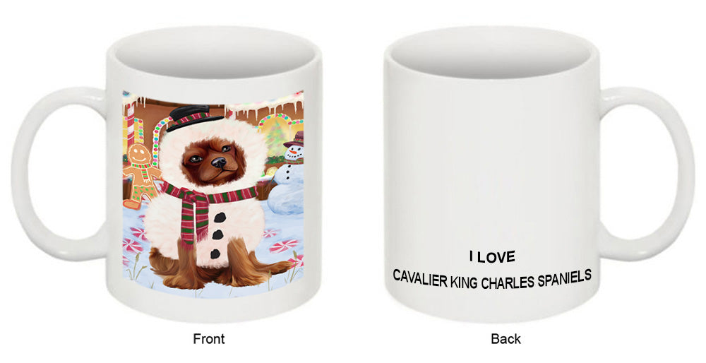 Christmas Gingerbread House Candyfest Cavalier King Charles Spaniel Dog Coffee Mug MUG51695