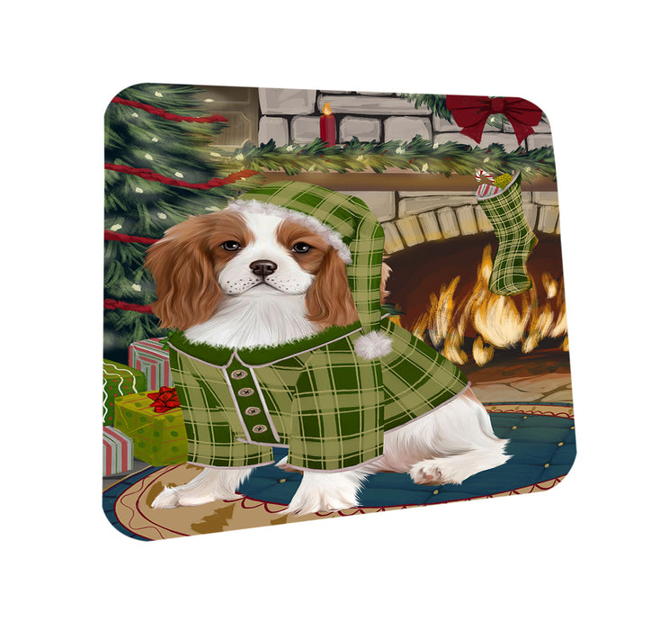 The Stocking was Hung Cavalier King Charles Spaniel Dog Coasters Set of 4 CST55225