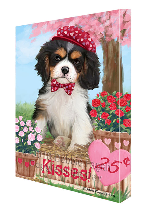 Rosie 25 Cent Kisses Cavalier King Charles Spaniel Dog Canvas Print Wall Art Décor CVS130130
