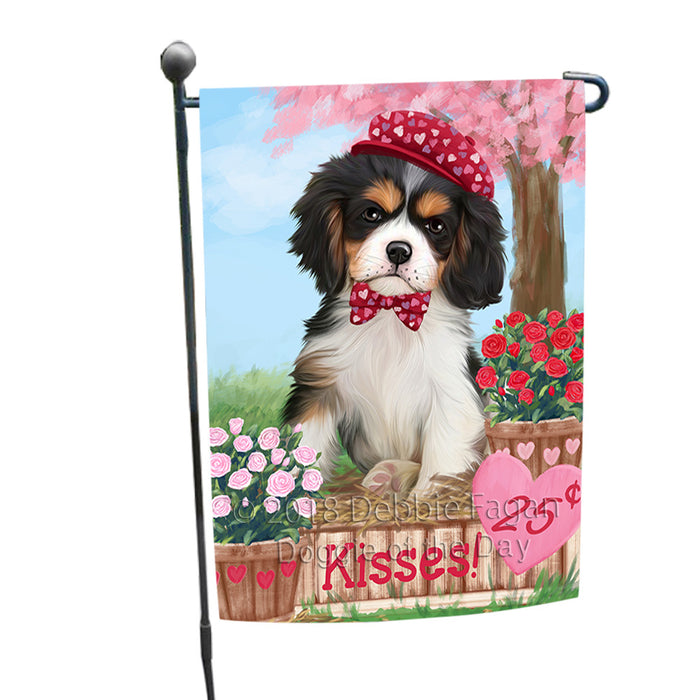 Rosie 25 Cent Kisses Cavalier King Charles Spaniel Dog Garden Flag GFLG56982