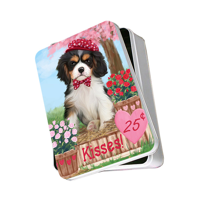 Rosie 25 Cent Kisses Cavalier King Charles Spaniel Dog Photo Storage Tin PITN56377