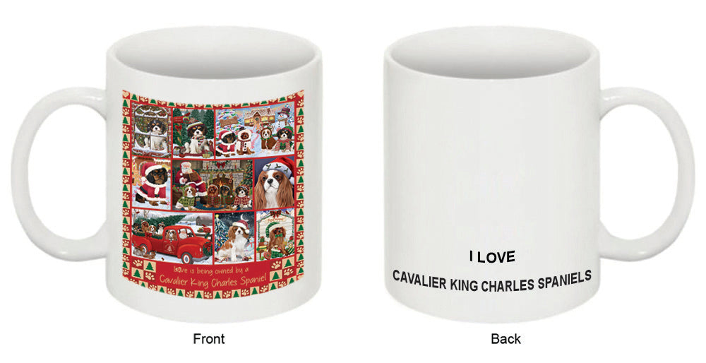 Love is Being Owned Christmas Cavalier King Charles Spaniel Dogs Coffee Mug MUG52612