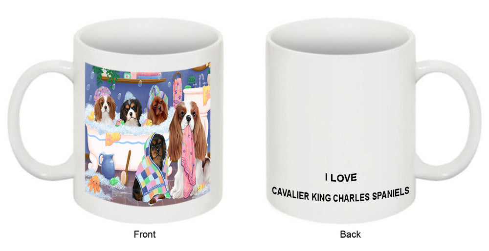 Rub A Dub Dogs In A Tub Cavalier King Charles Spaniels Dog Coffee Mug MUG52176