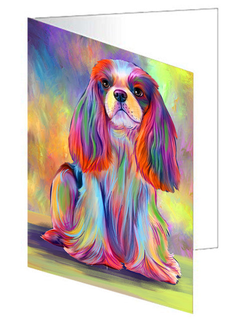 Paradise Wave Cavalier King Charles Spaniel Dog Handmade Artwork Assorted Pets Greeting Cards and Note Cards with Envelopes for All Occasions and Holiday Seasons GCD74615