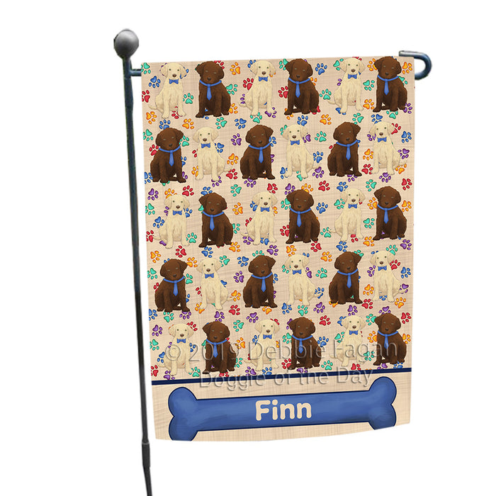 Rainbow Paw Print Chesapeake Bay Retriever Dogs Garden Flag GFLG65238