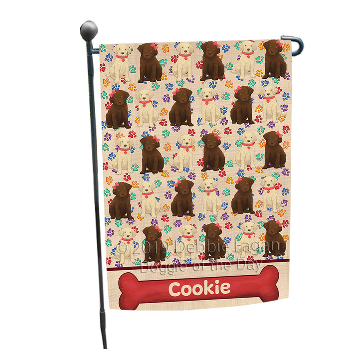 Rainbow Paw Print Chesapeake Bay Retriever Dogs Garden Flag GFLG65239