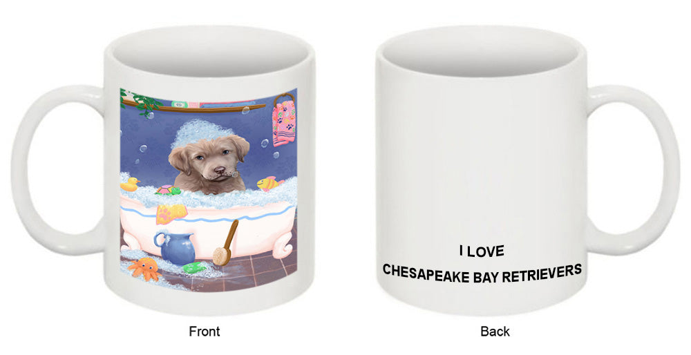 Rub A Dub Dog In A Tub Chesapeake Bay Retriever Dog Coffee Mug MUG52737