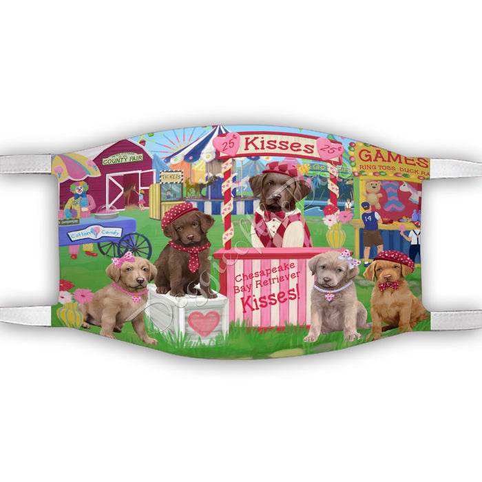 Carnival Kissing Booth Chesapeake Bay Retriever Dogs Face Mask FM48034