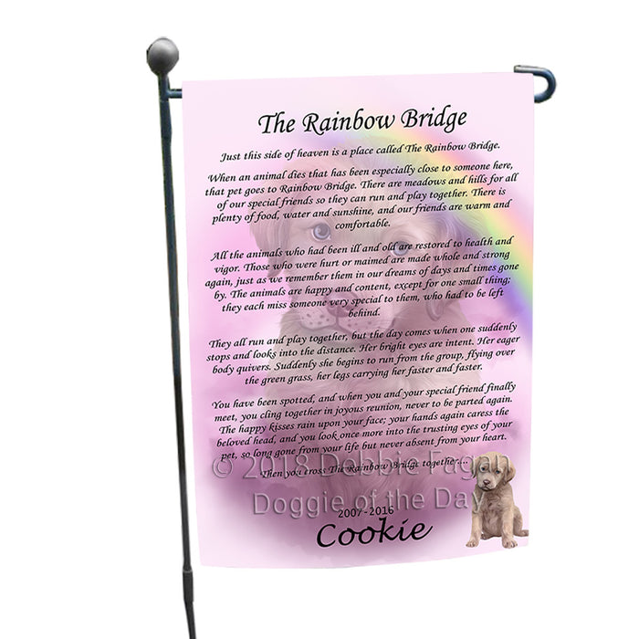 Rainbow Bridge Chesapeake Bay Retriever Dog Garden Flag GFLG56134