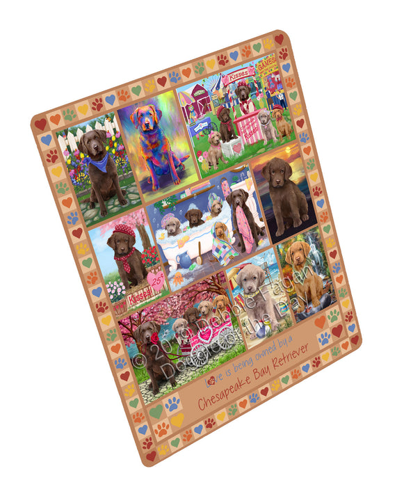 Love is Being Owned Chesapeake Bay Retriever Dog Beige Cutting Board C76257