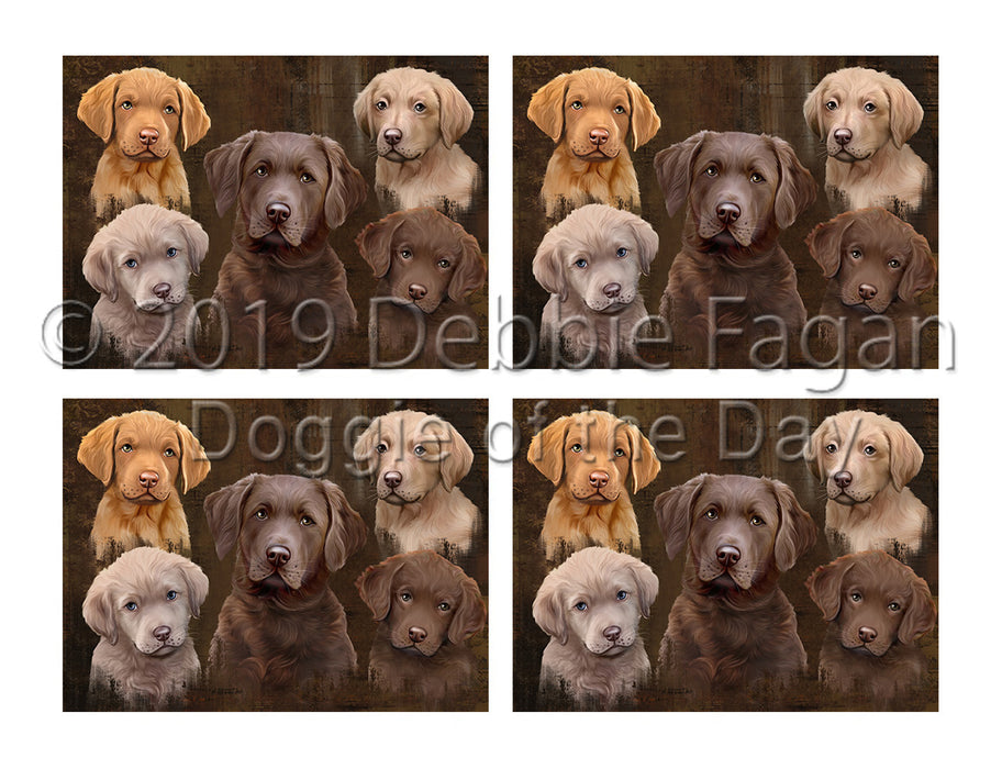 Rustic Chesapeake Bay Retriever Dogs Placemat