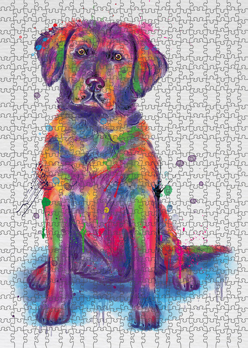 Watercolor Chesapeake Bay Retriever Dog Puzzle with Photo Tin PUZL97128