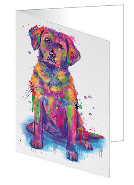 Watercolor Chesapeake Bay Retriever Dog Handmade Artwork Assorted Pets Greeting Cards and Note Cards with Envelopes for All Occasions and Holiday Seasons GCD76754