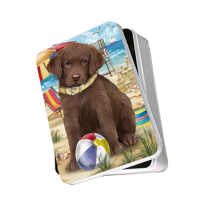 Pet Friendly Beach Chesapeake Bay Retriever Dog Photo Storage Tin PITN50023
