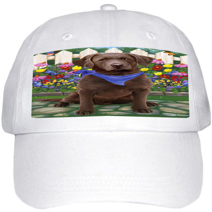 Spring Floral Chesapeake Bay Retriever Dog Ball Hat Cap HAT53268