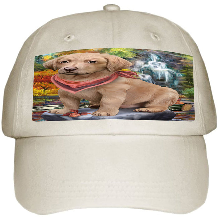 Scenic Waterfall Chesapeake Bay Retriever Dog Ball Hat Cap HAT52926