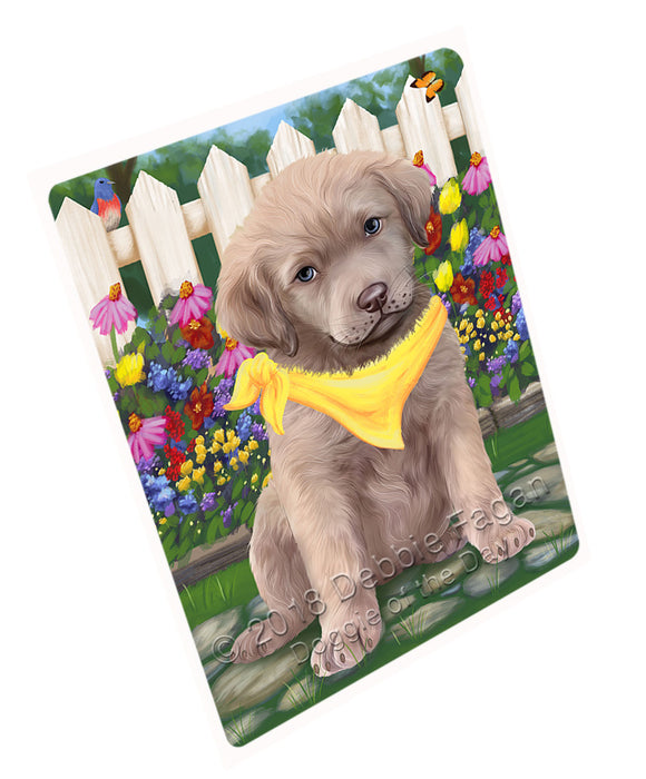 Spring Floral Chesapeake Bay Retriever Dog Blanket BLNKT64227