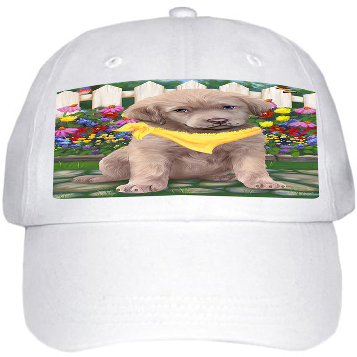 Spring Floral Chesapeake Bay Retriever Dog Ball Hat Cap HAT53271