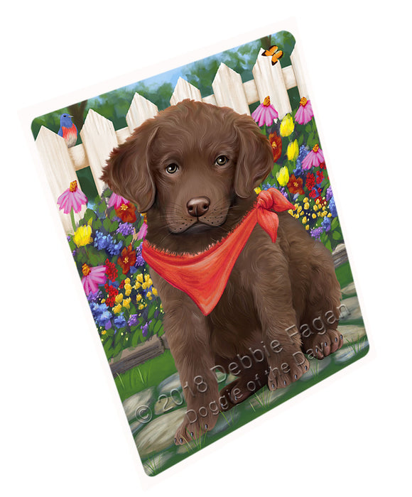 Spring Floral Chesapeake Bay Retriever Dog Magnet Mini (3.5" x 2") MAG53409