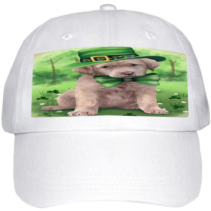 St. Patricks Day Irish Portrait Chesapeake Bay Retriever Dog Ball Hat Cap HAT50049