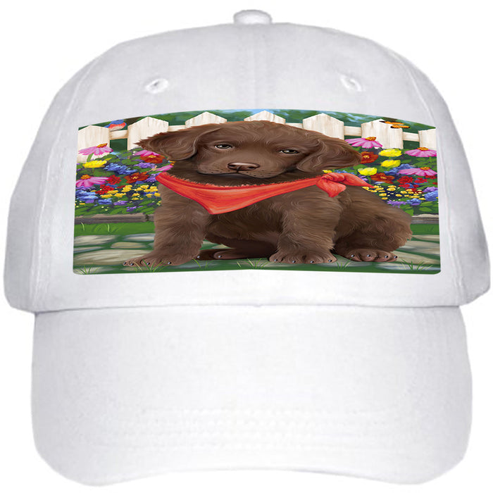 Spring Floral Chesapeake Bay Retriever Dog Ball Hat Cap HAT53274