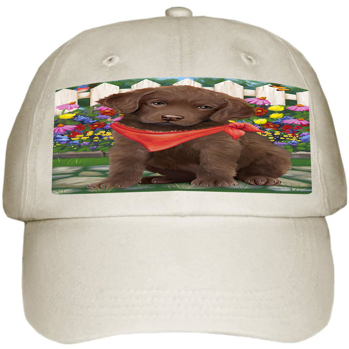 Spring Floral Chesapeake Bay Retriever Dog Ball Hat Cap HAT53274