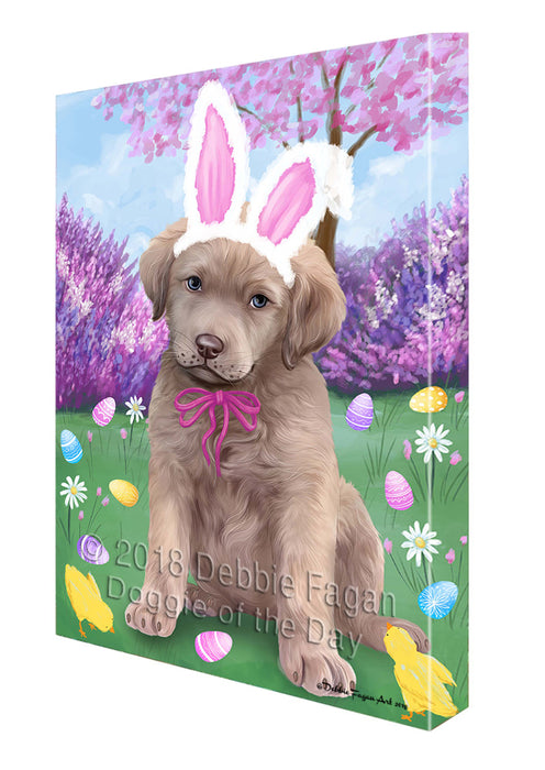 Chesapeake Bay Retriever Dog Easter Holiday Canvas Wall Art CVS57513
