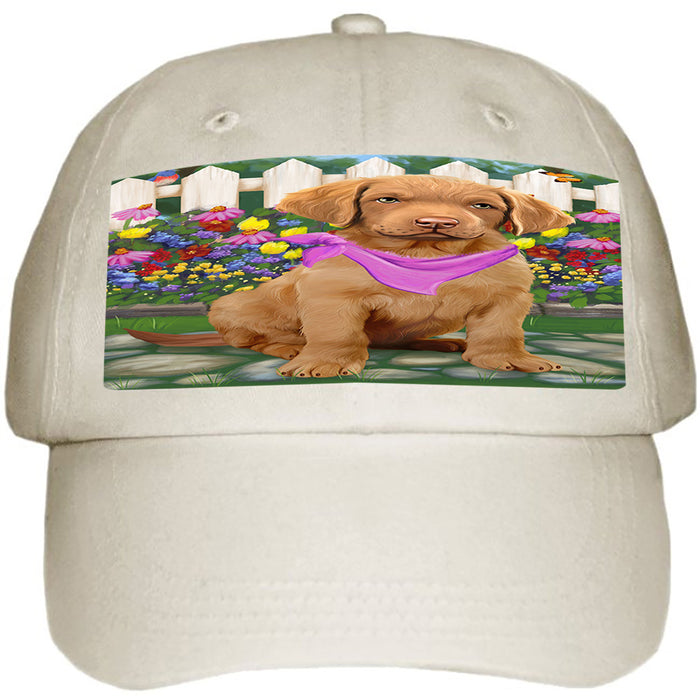 Spring Floral Chesapeake Bay Retriever Dog Ball Hat Cap HAT53277