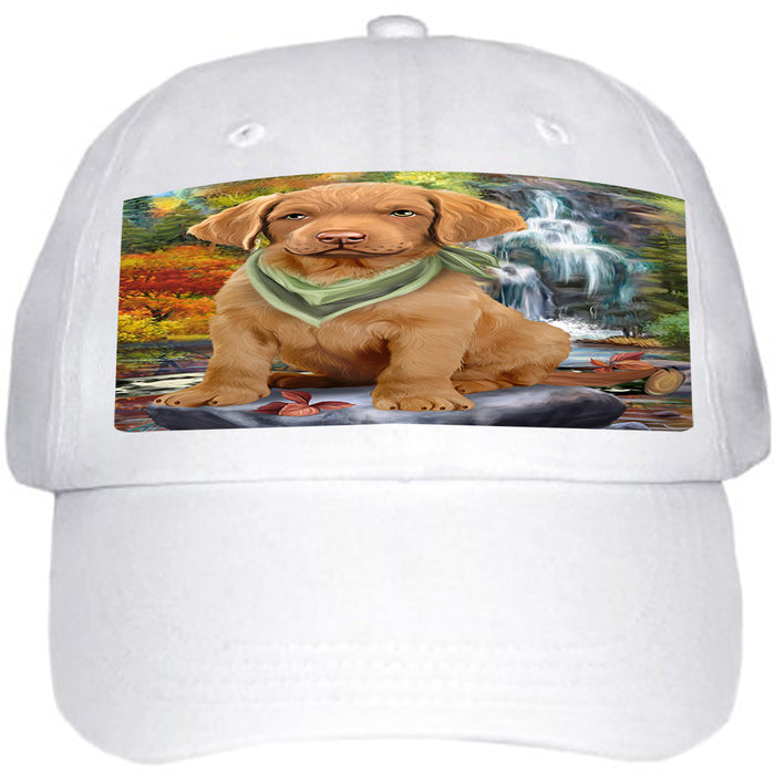 Scenic Waterfall Chesapeake Bay Retriever Dog Ball Hat Cap HAT52932