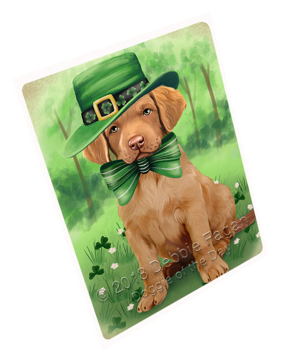 St. Patricks Day Irish Portrait Chesapeake Bay Retriever Dog Magnet Mini (3.5" x 2") MAG50187