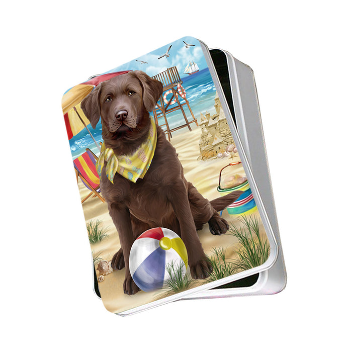 Pet Friendly Beach Chesapeake Bay Retriever Dog Photo Storage Tin PITN50027