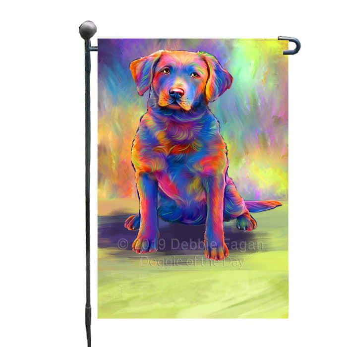 Personalized Paradise Wave Chesapeake Bay Retriever Dog Custom Garden Flags GFLG-DOTD-A60025
