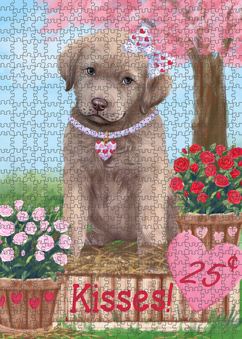 Rosie 25 Cent Kisses Chesapeake Bay Retriever Dog Puzzle with Photo Tin PUZL93940