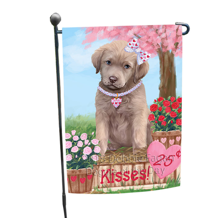 Rosie 25 Cent Kisses Chesapeake Bay Retriever Dog Garden Flag GFLG56983
