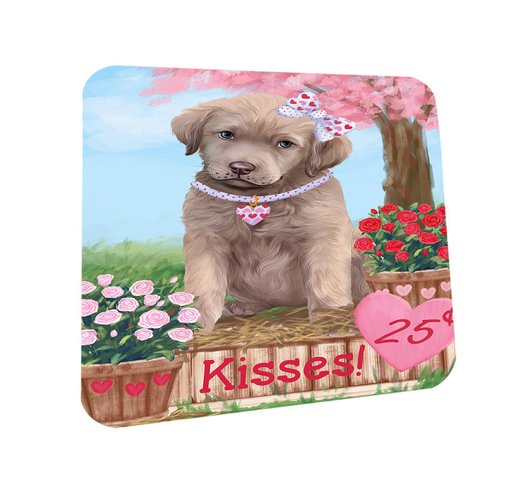 Rosie 25 Cent Kisses Chesapeake Bay Retriever Dog Coasters Set of 4 CST56393