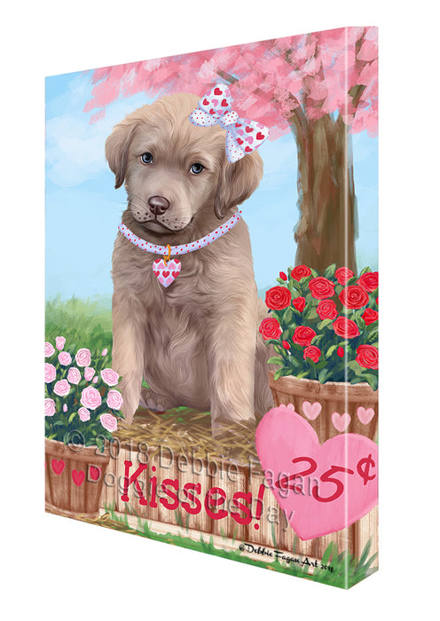Rosie 25 Cent Kisses Chesapeake Bay Retriever Dog Canvas Print Wall Art Décor CVS130139