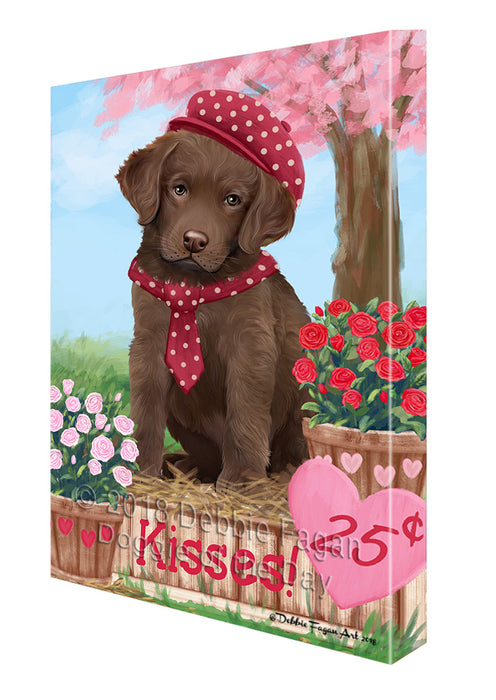 Rosie 25 Cent Kisses Chesapeake Bay Retriever Dog Canvas Print Wall Art Décor CVS130148