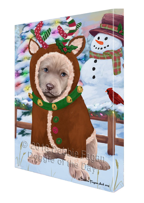 Christmas Gingerbread House Candyfest Chesapeake Bay Retriever Dog Canvas Print Wall Art Décor CVS128915