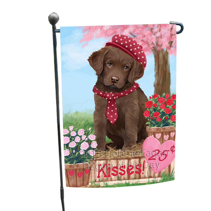 Rosie 25 Cent Kisses Chesapeake Bay Retriever Dog Garden Flag GFLG56984
